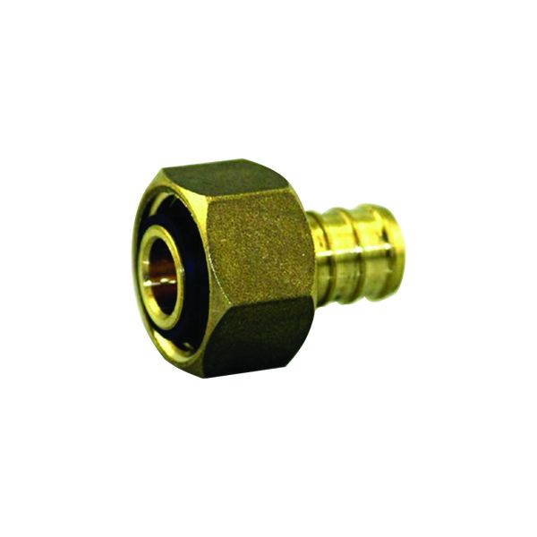 1/2" INSERT X 1/2" FPT ADAPTER WITH BRASS SWIVEL NUT
