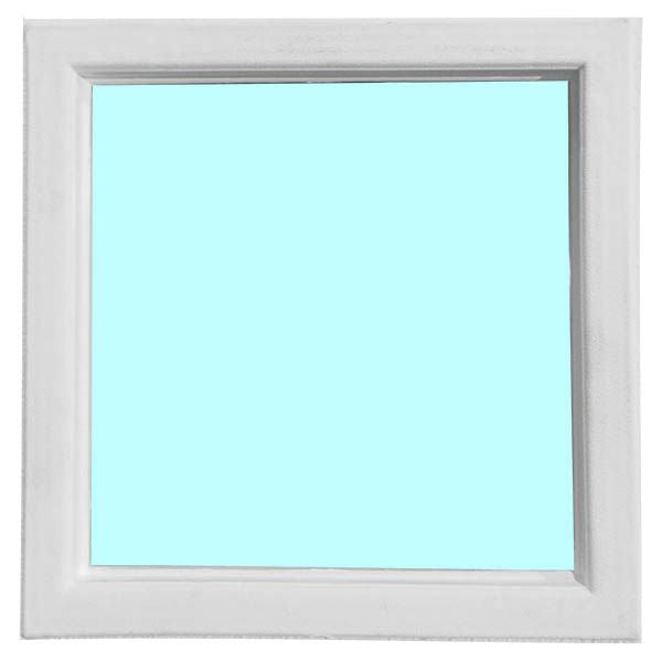 10" X 10" DIAMOND REPLACEMENT WINDOW - WHITE