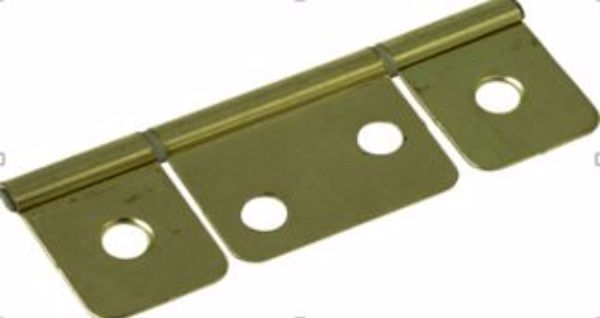 DOOR HINGES WITH SCREWS - BRASS - 2 PACK