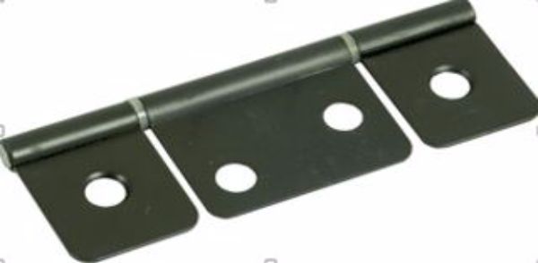 DOOR HINGES WITH SCREWS - BRUSHED NICKEL - 2 PACK