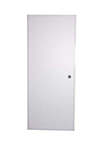 30" x 72" LH BLANK DOOR – WHITE