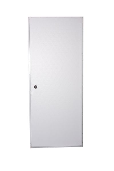 32" x 72" RH BLANK DOOR - WHITE/WHITE/MILL