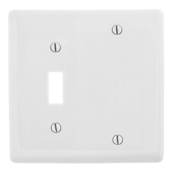 STANDARD COMBO SWITCH PLATE - WHITE