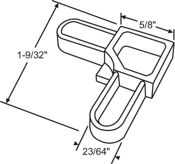 SMALL SCREEN FRAME CORNER - WHITE