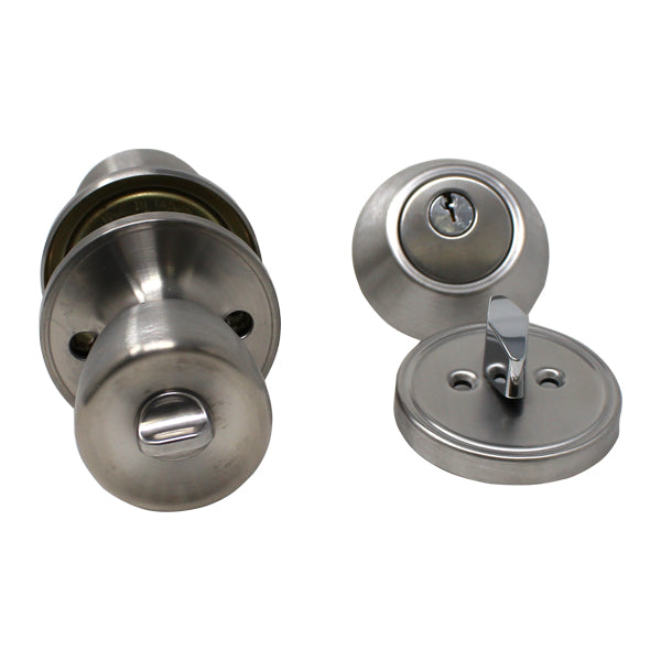 ADJ. ENT. COMBO LOCK - STAINLESS