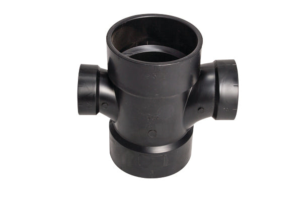 3" X 3" X 2" X 1 1/2" ABS DOUBLE TEE