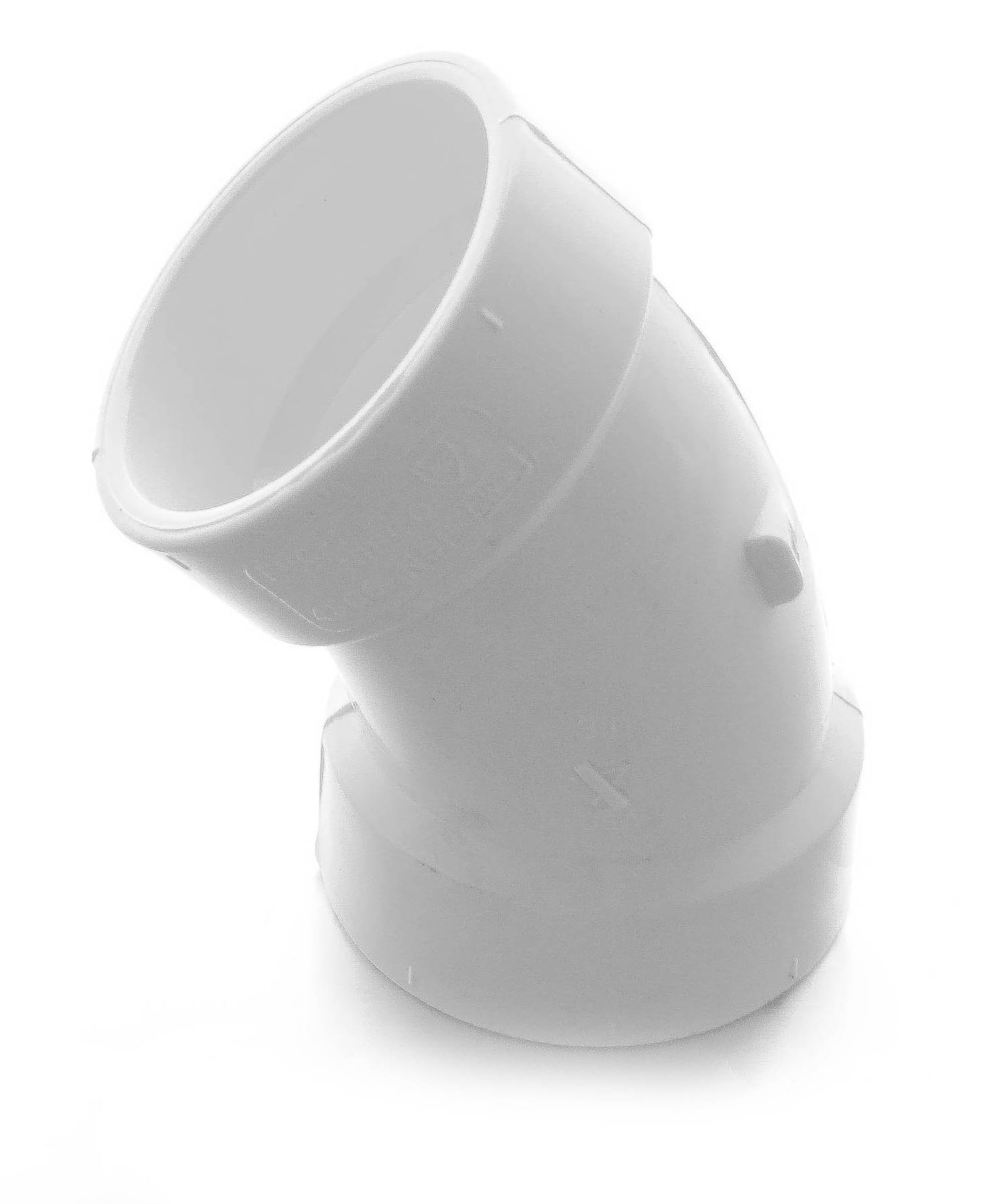 4" PVC/DWV HUB X HUB 45° ELBOW