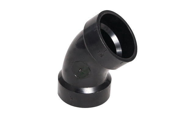 1 1/2" ABS HUB X HUB 45° ELBOW