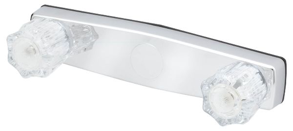 8IN PLASTIC SHOWER VALVE CRYSTAL HANDLE - NO SHOWER KIT