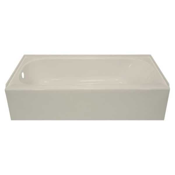 27X54 ACRYLIC TUB CENTER DRAIN - BISCUIT