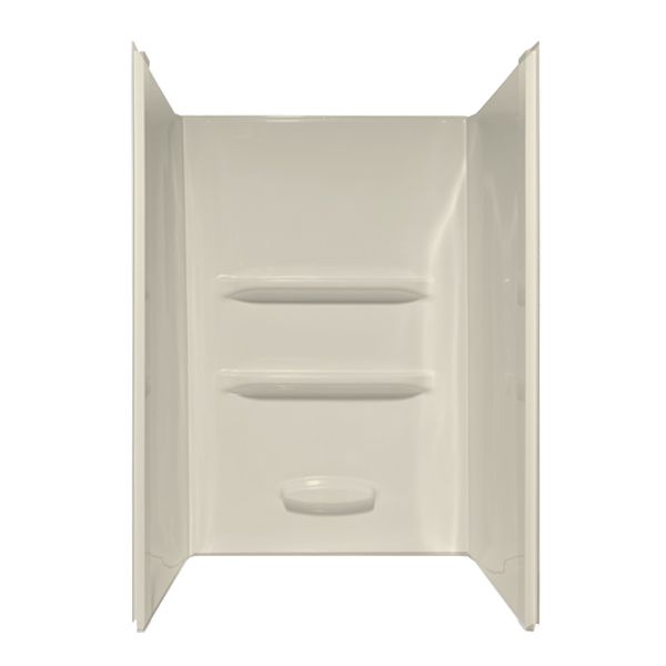 36" x 36" x 69" ACRYLIC SHOWER WALL SURROUND - BISCUIT