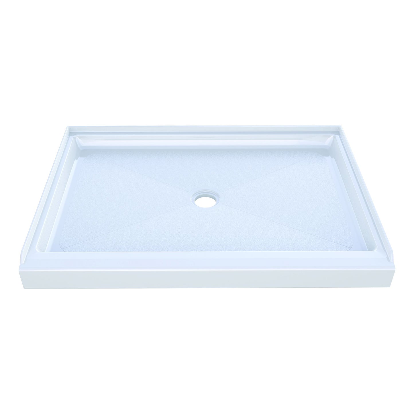 48X34X35 ACRYLIC SHOWER PAN CENTER DRAIN- WHITE