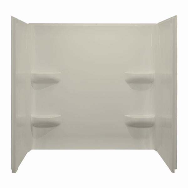 54x30x59 ACRYLIC WALL TUB SURROUND - BISCUIT