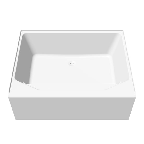 54x42 ACRYLIC GARDEN TUB BENCH SEAT - WHITE