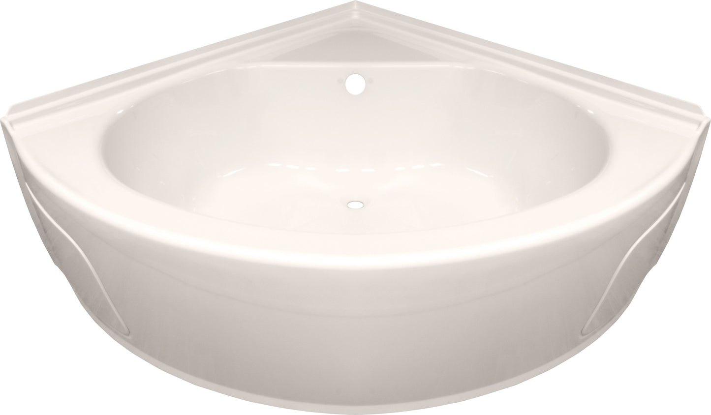 54" x 54" x 19.5" ACRYLIC CORNER LYONS TUB - BISCUIT