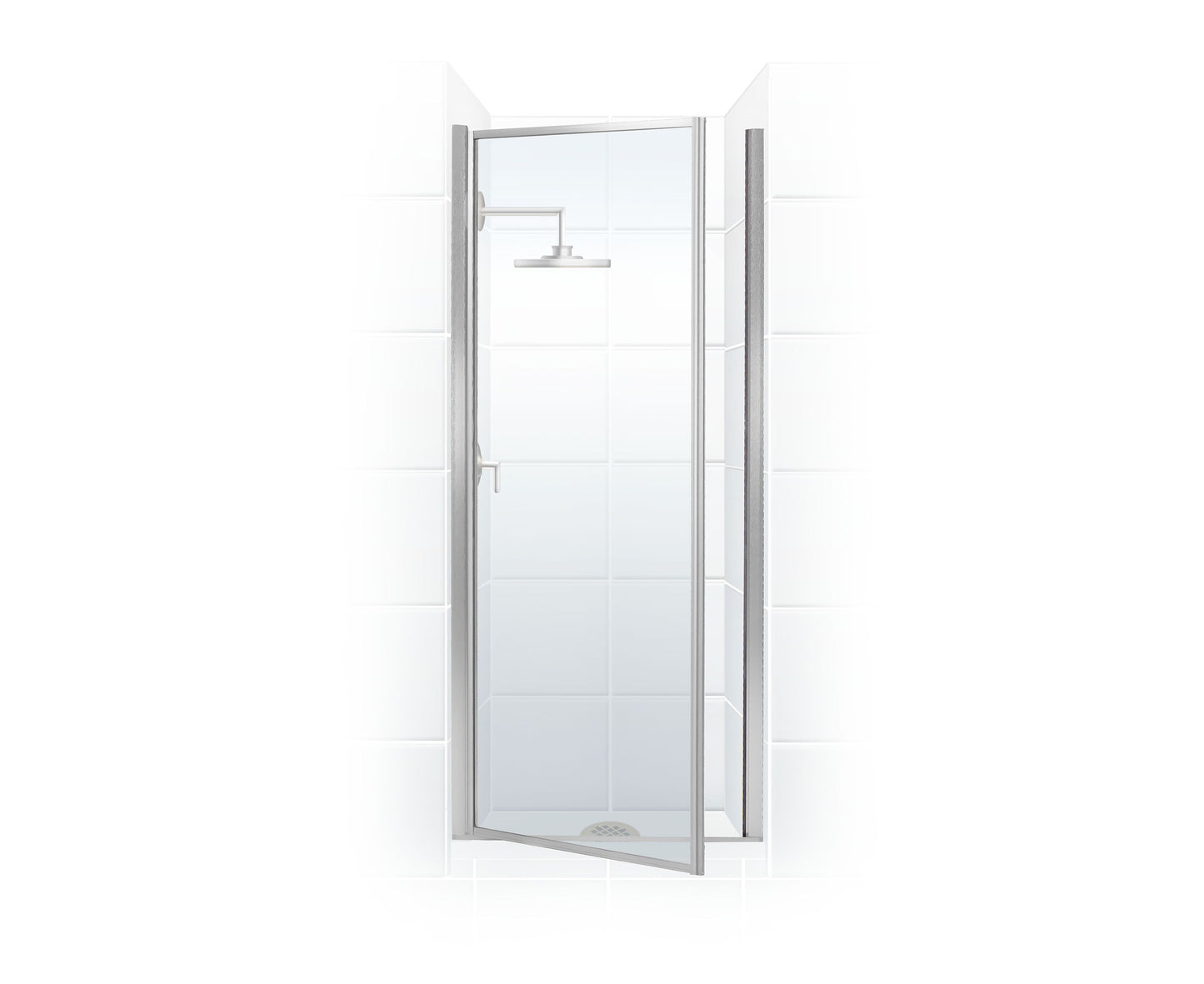 32" SHOWER DOOR FOR PANS PIVOT - OBSCURE GLASS