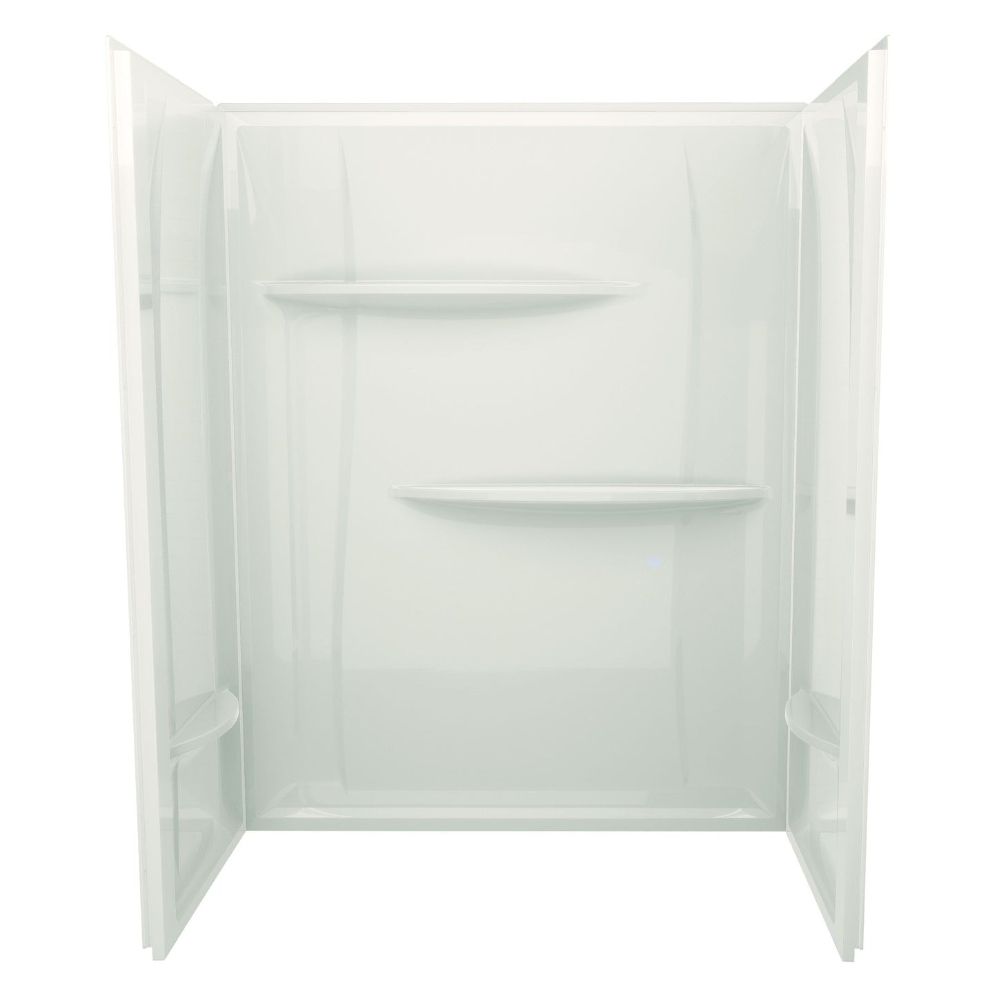 60" x 32" x 74" ACRYLIC WALL SURROUND - BISCUIT - 1 PIECE SHOWER
