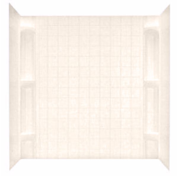 27" X 54" MULTI-PIECE ABS PLASTIC SURROUND - ALMOND
