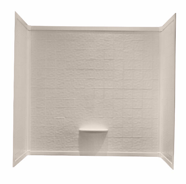 40x54 ABS SURROUND 1-PIECE FOR GARDEN TUB - ALMOND