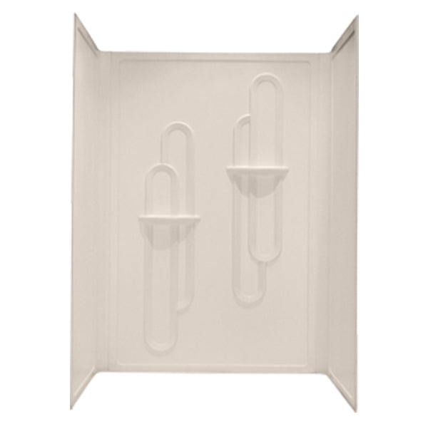 32" 1-PIECE ABS PLASTIC SHOWER SURROUND - ALMOND