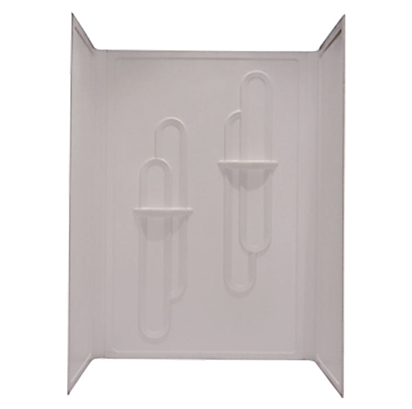 28IN X 54IN 1 PIECE ABS SHOWER PAN SURROUND - ALMOND