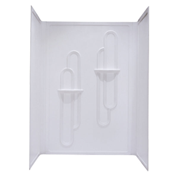 35x48 3-PIECE ABS PLASTIC SURROUND - WHITE