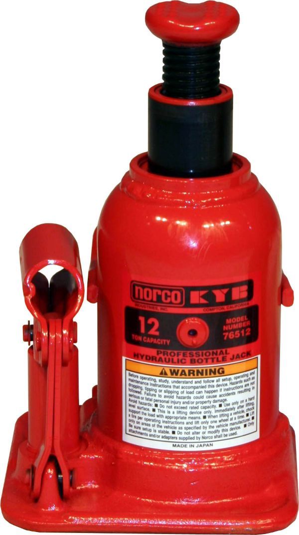 NORCO - 12 TON HYDRAULIC BOTTLE JACK - LOW HEIGHT