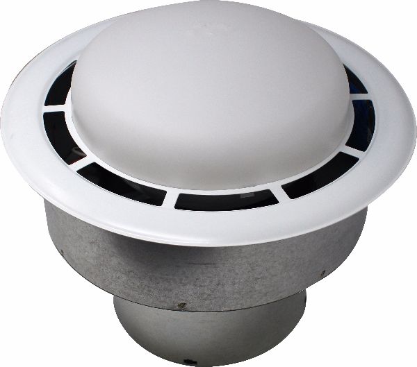 8" 50 CFM VERTICAL EXHAUST BATH FAN W/ LIGHT