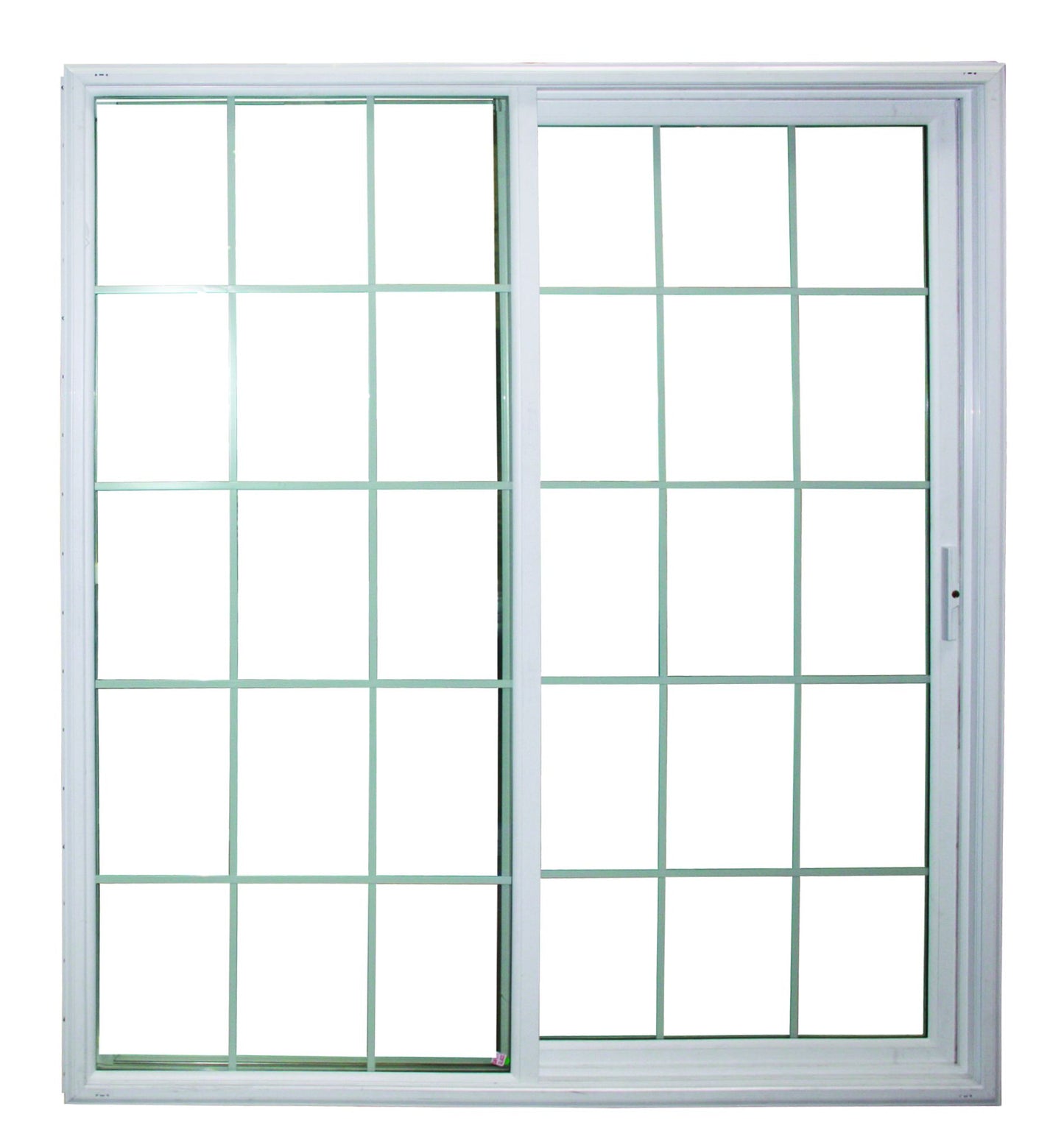 72 X 76 VINYL PATIO DOOR XO W/ 15X15 GRIDS