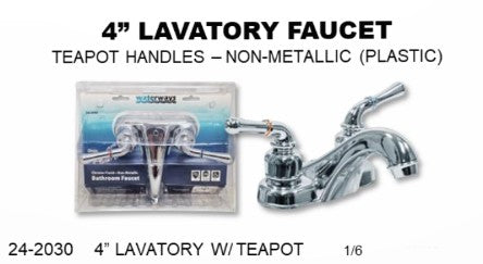 TWO HANDLE LEVER LAV. FAUCET - NON METALIC - SES