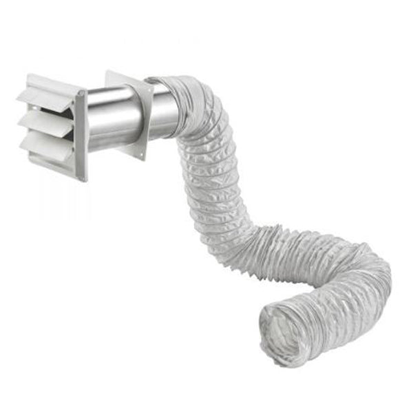 LOUVER VENT KIT WITH VINYL DUCT 4"X5'