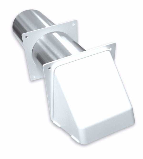 4" WIDE MOUTH VENT HOOD - WHITE