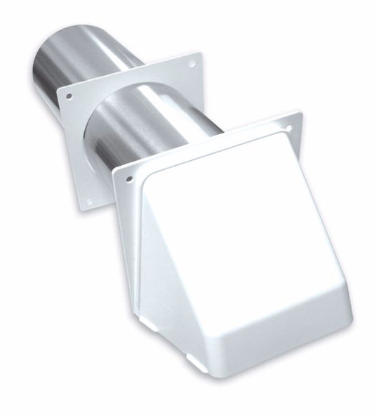 4" WIDE MOUTH VENT HOOD - WHITE