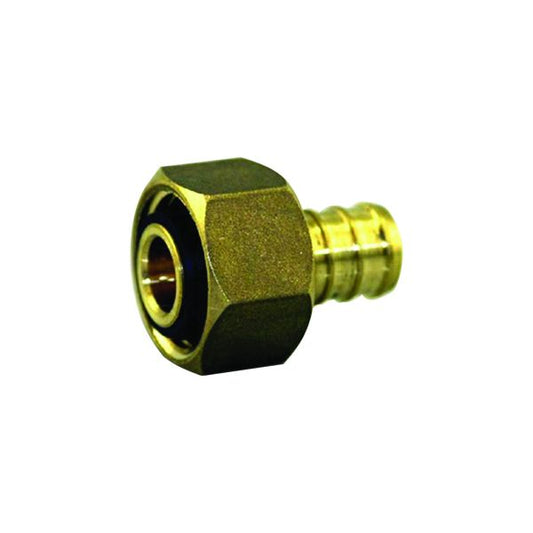 1/2" INSERT X 1/2" FPT ADAPTER WITH BRASS SWIVEL NUT
