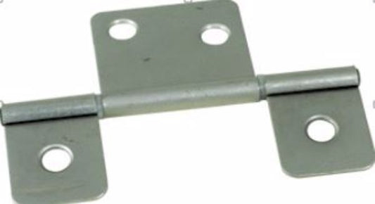 EXTENDED LEAF DOOR HINGE WITH SCREWS - BRUSHED NICKEL - 2 PACK