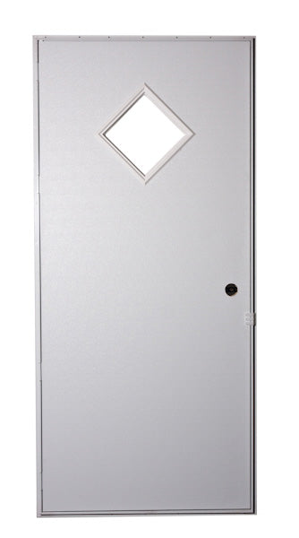 32" x 76" LH DIAMOND WINDOW DB - WHITE/WHITE/WHITE