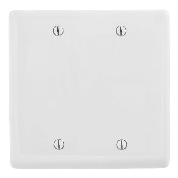 DOUBLE STANDARD BLANK PLATE - WHITE