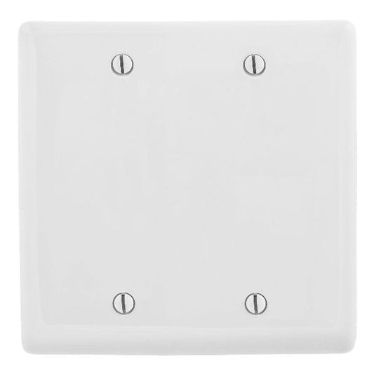DOUBLE STANDARD BLANK PLATE - WHITE