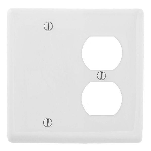 STANDARD COMBO RECEPTACLE PLATE - WHITE