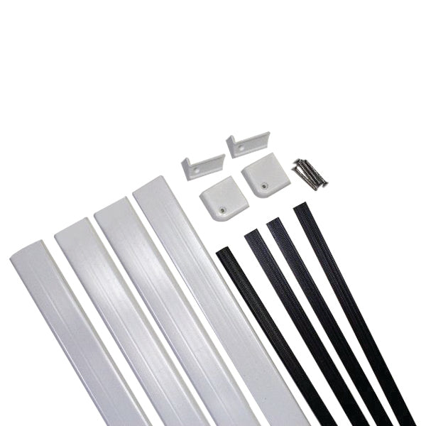 1 1/2" x 60" BETTER BATH PLASTIC TRIM KIT - WHITE
