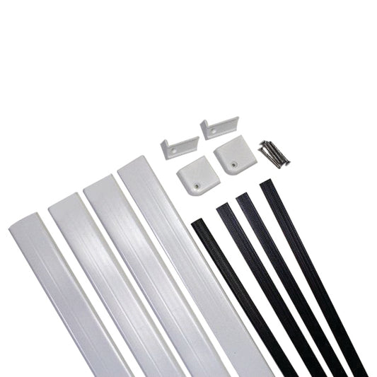 1 1/2" x 60" BETTER BATH PLASTIC TRIM KIT - WHITE