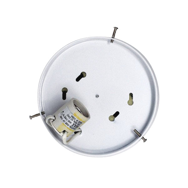 6" 1 LIGHT CEILING PAN - WHITE