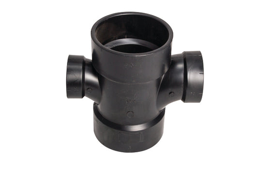 3" X 3" X 2" X 1 1/2" ABS DOUBLE TEE