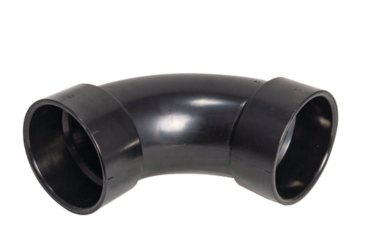 3" ABS 1/4 BEND LONG SWEEP HUB X HUB