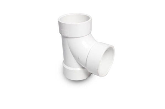 3" PVC/DWV HUB X HUB X HUB TEE