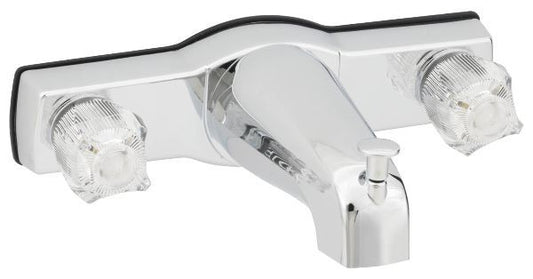 8IN FAUCET 2 VALVE DIVERTER W/ BRASS UNDERBODY & STEMS - BAGGED