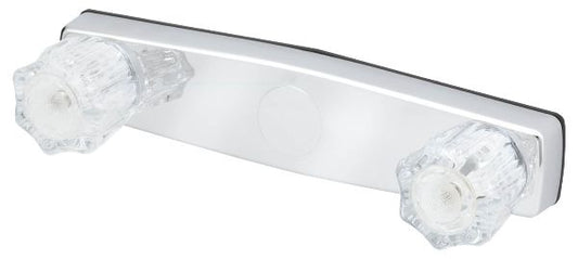 8IN PLASTIC SHOWER VALVE CRYSTAL HANDLE - NO SHOWER KIT