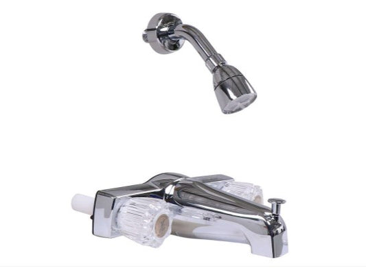 8IN PLASTIC TUB/SHOWER OFF-SET DIVERTER W/SHOWER KIT