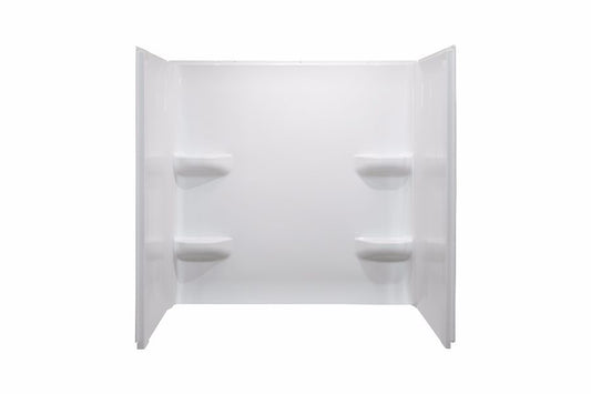 54x27x59 ACRYLIC WALL TUB SURROUND - WHITE