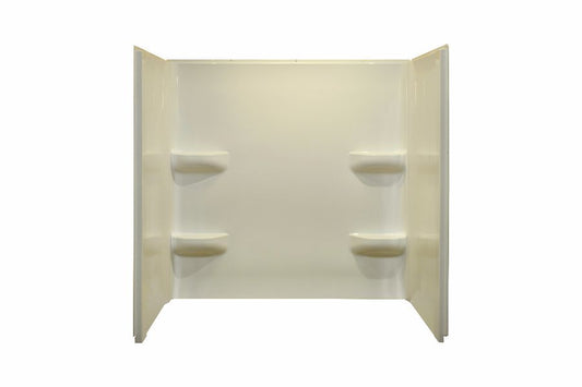 54x27x59 ACRYLIC WALL TUB SURROUND - BISCUIT